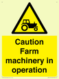 WV12112: Caution Farm machinery in operation