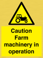 WV12112: Caution Farm machinery in operation