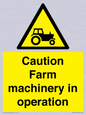 WV12112: Caution Farm machinery in operation