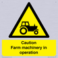 WV12112: Caution Farm machinery in operation