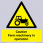 WV12112: Caution Farm machinery in operation