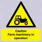 WV12112: Caution Farm machinery in operation