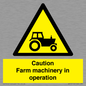 WV12112: Caution Farm machinery in operation