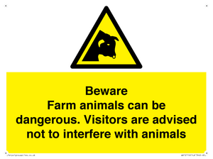 WV12116: Beware Farm animals can be dangerous. Visitors are advised not to interfere with animals