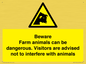 WV12116: Beware Farm animals can be dangerous. Visitors are advised not to interfere with animals