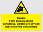 WV12116: Beware Farm animals can be dangerous. Visitors are advised not to interfere with animals