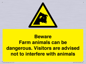 WV12116: Beware Farm animals can be dangerous. Visitors are advised not to interfere with animals