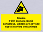 WV12116: Beware Farm animals can be dangerous. Visitors are advised not to interfere with animals