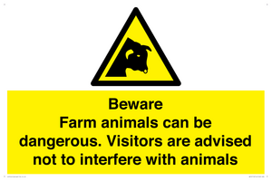 WV12116: Beware Farm animals can be dangerous. Visitors are advised not to interfere with animals