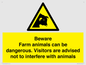 WV12116: Beware Farm animals can be dangerous. Visitors are advised not to interfere with animals