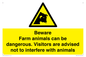 WV12116: Beware Farm animals can be dangerous. Visitors are advised not to interfere with animals