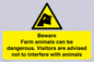 WV12116: Beware Farm animals can be dangerous. Visitors are advised not to interfere with animals