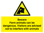 WV12116: Beware Farm animals can be dangerous. Visitors are advised not to interfere with animals