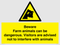 WV12116: Beware Farm animals can be dangerous. Visitors are advised not to interfere with animals