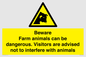 WV12116: Beware Farm animals can be dangerous. Visitors are advised not to interfere with animals