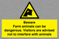 WV12116: Beware Farm animals can be dangerous. Visitors are advised not to interfere with animals