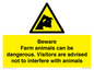 WV12116: Beware Farm animals can be dangerous. Visitors are advised not to interfere with animals