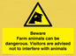 WV12116: Beware Farm animals can be dangerous. Visitors are advised not to interfere with animals