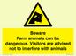 WV12116: Beware Farm animals can be dangerous. Visitors are advised not to interfere with animals