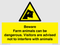 WV12116: Beware Farm animals can be dangerous. Visitors are advised not to interfere with animals