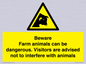 WV12116: Beware Farm animals can be dangerous. Visitors are advised not to interfere with animals