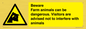 WV12116: Beware Farm animals can be dangerous. Visitors are advised not to interfere with animals