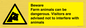 WV12116: Beware Farm animals can be dangerous. Visitors are advised not to interfere with animals