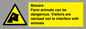 WV12116: Beware Farm animals can be dangerous. Visitors are advised not to interfere with animals
