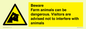 WV12116: Beware Farm animals can be dangerous. Visitors are advised not to interfere with animals