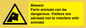 WV12116: Beware Farm animals can be dangerous. Visitors are advised not to interfere with animals