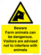 WV12116: Beware Farm animals can be dangerous. Visitors are advised not to interfere with animals