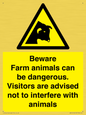 WV12116: Beware Farm animals can be dangerous. Visitors are advised not to interfere with animals