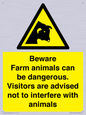 WV12116: Beware Farm animals can be dangerous. Visitors are advised not to interfere with animals