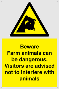 WV12116: Beware Farm animals can be dangerous. Visitors are advised not to interfere with animals