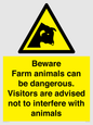 WV12116: Beware Farm animals can be dangerous. Visitors are advised not to interfere with animals