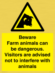 WV12116: Beware Farm animals can be dangerous. Visitors are advised not to interfere with animals