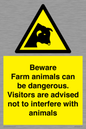 WV12116: Beware Farm animals can be dangerous. Visitors are advised not to interfere with animals