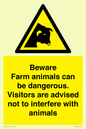 WV12116: Beware Farm animals can be dangerous. Visitors are advised not to interfere with animals
