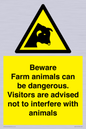 WV12116: Beware Farm animals can be dangerous. Visitors are advised not to interfere with animals