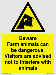 WV12116: Beware Farm animals can be dangerous. Visitors are advised not to interfere with animals