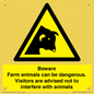 WV12116: Beware Farm animals can be dangerous. Visitors are advised not to interfere with animals