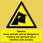 WV12116: Beware Farm animals can be dangerous. Visitors are advised not to interfere with animals
