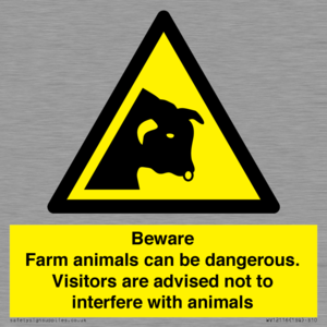 WV12116: Beware Farm animals can be dangerous. Visitors are advised not to interfere with animals