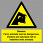 WV12116: Beware Farm animals can be dangerous. Visitors are advised not to interfere with animals
