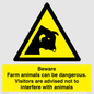 WV12116: Beware Farm animals can be dangerous. Visitors are advised not to interfere with animals