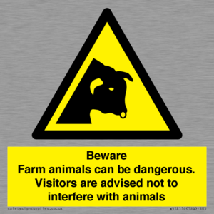 WV12116: Beware Farm animals can be dangerous. Visitors are advised not to interfere with animals