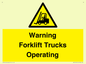 WV12145: Warning Forklift Trucks Operating
