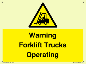 WV12145: Warning Forklift Trucks Operating