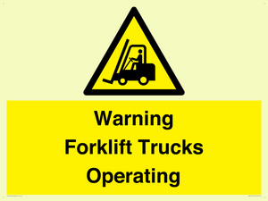 WV12145: Warning Forklift Trucks Operating