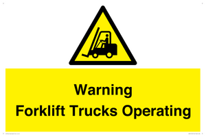 WV12145: Warning Forklift Trucks Operating